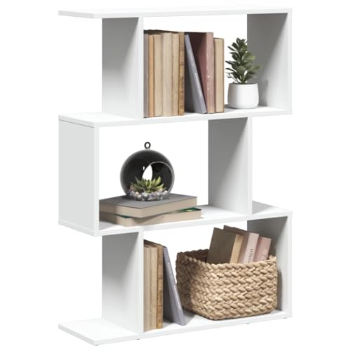 BOWEKAM Möbel, Regale, Bücherregale und Standregale, Raumteiler, Bücherregal, 3-stöckig, weiß, 70 x 24 x 97 cm, Holzwerkstoff BOWEKAM Möbel, Regale, Bücherregale und Standregale, Raumteiler, Bücherregal, 3-stöckig, weiß, 70 x 24 x 97 cm, Holzwerkstoff von BOWEKAM