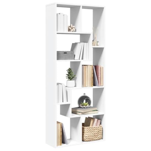 BOWEKAM Möbel, Regale, Bücherregale und Standregale, Raumteiler, Bücherregal, weiß, 67 x 25 x 161,5 cm, Holzwerkstoff BOWEKAM Möbel, Regale, Bücherregale und Standregale, Raumteiler, Bücherregal, weiß, 67 x 25 x 161,5 cm, Holzwerkstoff von BOWEKAM