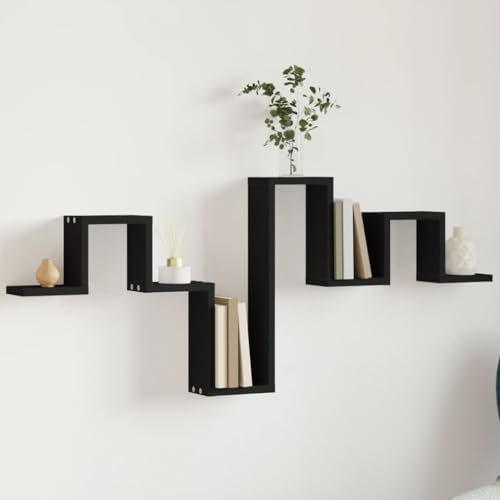 BOWEKAM Möbel, Regale, Wandregale und Latten, Wandregal, schwarz, 104,5 x 10 x 43 cm, Holzwerkstoff BOWEKAM Möbel, Regale, Wandregale und Latten, Wandregal, schwarz, 104,5 x 10 x 43 cm, Holzwerkstoff von BOWEKAM