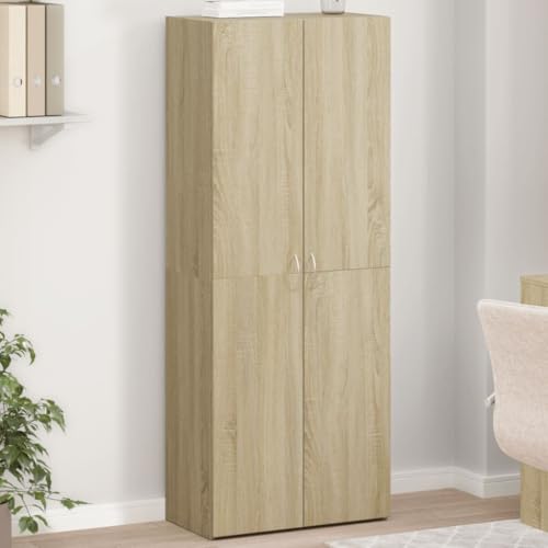 BOWEKAM Möbel, Schränke und Aufbewahrung, Aktenschränke, Aktenschrank, Sonoma-Eiche, 60 x 32 x 153 cm, Holzwerkstoff von BOWEKAM