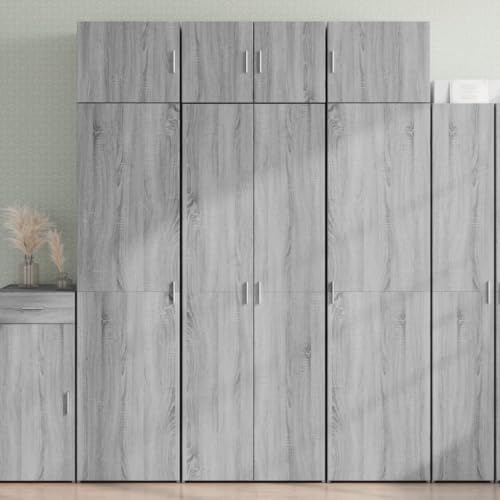 BOWEKAM Möbel, Schränke & Aufbewahrung, Buffets & Sideboards, Highboard Grau Sonoma 70 x 42,5 x 185 cm, Holzwerkstoff von BOWEKAM