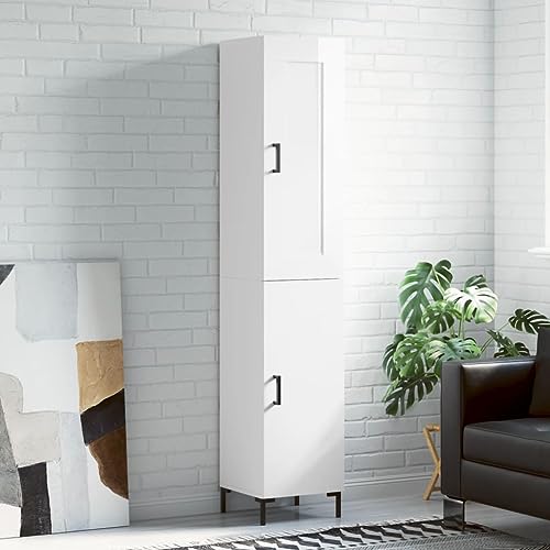 BOWEKAM Möbel, Schränke & Aufbewahrung, Buffets & Sideboards, Highboard Hochglanz-Weiß, 34,5 x 34 x 180 cm, Holzwerkstoff BOWEKAM Möbel, Schränke & Aufbewahrung, Buffets & Sideboards, Highboard Hochglanz-Weiß, 34,5 x 34 x 180 cm, Holzwerkstoff von BOWEKAM