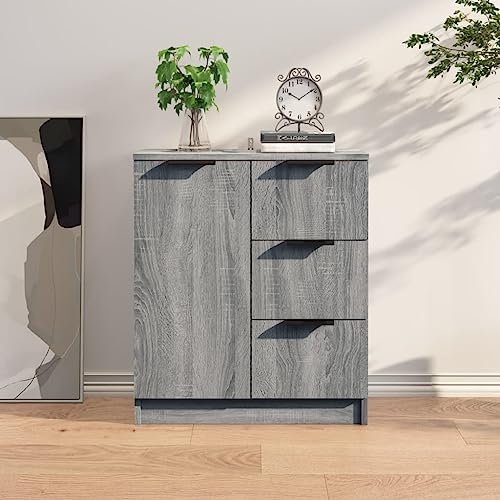 BOWEKAM Möbel, Schränke und Aufbewahrung, Buffets und Sideboards, Sideboard, graues Sonoma-Holzwerkstoff von BOWEKAM