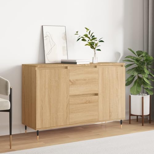BOWEKAM Möbel, Schränke & Aufbewahrung, Buffets & Sideboards, Sideboard Sonoma Eiche, 104 x 35 x 70 cm, Holzwerkstoff von BOWEKAM