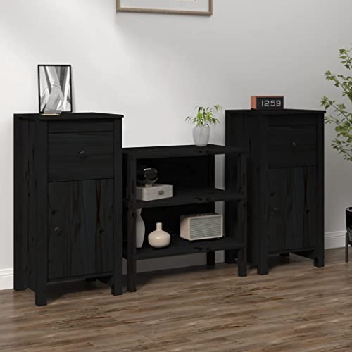 BOWEKAM Möbel, Schränke & Aufbewahrung, Buffets & Sideboards, Sideboards, 2 Stück, schwarz, 40 x 35 x 80 cm, Massivholz, Kiefer BOWEKAM Möbel, Schränke & Aufbewahrung, Buffets & Sideboards, Sideboards, 2 Stück, schwarz, 40 x 35 x 80 cm, Massivholz, Kiefer von BOWEKAM