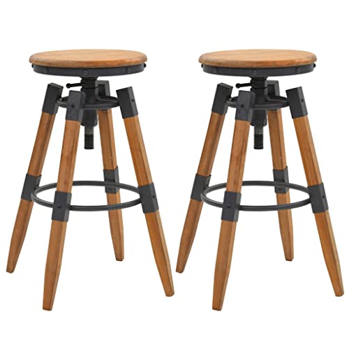 BOWEKAM Möbel, Stühle, Tisch und Barhocker, Barhocker, 2 Stück, massives Tannenholz von BOWEKAM
