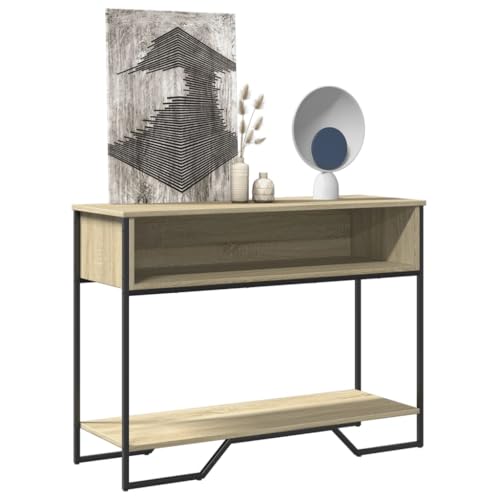 BOWEKAM Möbel, Tische, Akzenttische, Beistelltische, Konsolentisch, Sonoma-Eiche, 100 x 35 x 74,5 cm, Holzwerkstoff von BOWEKAM