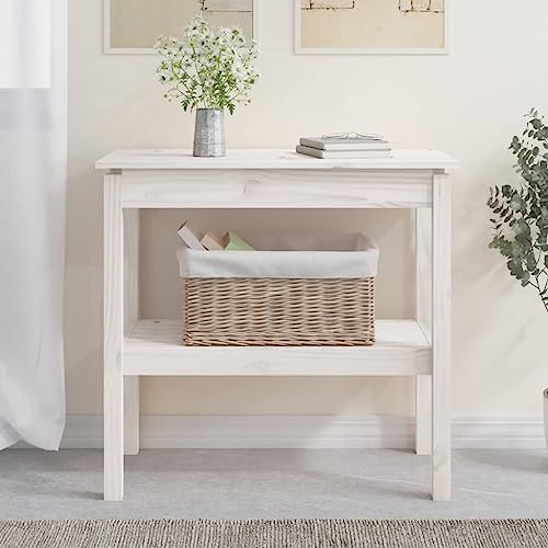 BOWEKAM Möbel, Tische, Akzenttische, Beistelltische, Konsolentisch, weiß, 80 x 40 x 75 cm, Massivholz, Kiefer BOWEKAM Möbel, Tische, Akzenttische, Beistelltische, Konsolentisch, weiß, 80 x 40 x 75 cm, Massivholz, Kiefer von BOWEKAM