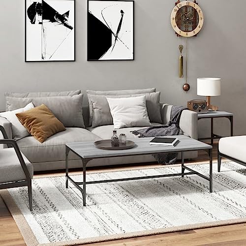 BOWEKAM Möbel, Tische, Akzenttische, Couchtische, Couchtisch, Grau, Sonoma, 100 x 50 x 35 cm, Holzwerkstoff BOWEKAM Möbel, Tische, Akzenttische, Couchtische, Couchtisch, Grau, Sonoma, 100 x 50 x 35 cm, Holzwerkstoff von BOWEKAM