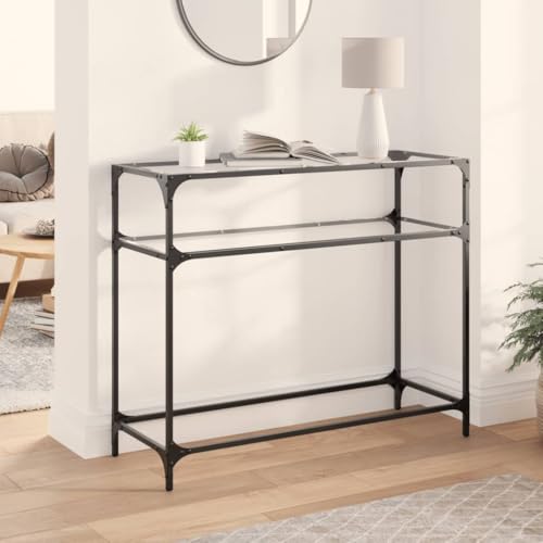 BOWEKAM Möbel, Tische, Akzenttische, Konsolentische, Konsolentisch mit transparenter Glasplatte, 98 x 35 x 81 cm, Stahl BOWEKAM Möbel, Tische, Akzenttische, Konsolentische, Konsolentisch mit transparenter Glasplatte, 98 x 35 x 81 cm, Stahl von BOWEKAM