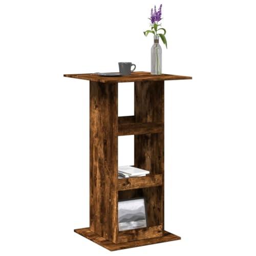 BOWEKAM Möbel, Tische, Küchen- und Esszimmertische, Bartisch mit Stauraum, geräucherte Eiche, 60 x 60 x 102 cm, Holzwerkstoff BOWEKAM Möbel, Tische, Küchen- und Esszimmertische, Bartisch mit Stauraum, geräucherte Eiche, 60 x 60 x 102 cm, Holzwerkstoff von BOWEKAM