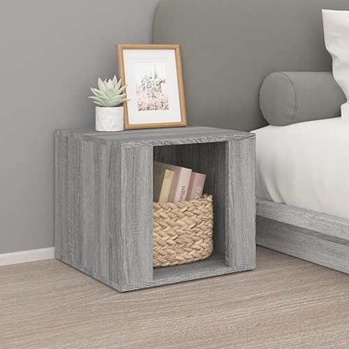 BOWEKAM Möbel, Tische, Nachttische, Nachttisch, Grau Sonoma 41 x 40 x 36 cm, Holzwerkstoff BOWEKAM Möbel, Tische, Nachttische, Nachttisch, Grau Sonoma 41 x 40 x 36 cm, Holzwerkstoff von BOWEKAM