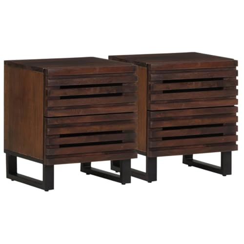 BOWEKAM Möbel, Tische, Nachttische, Nachttische, 2 Stück, 40 x 33 x 46 cm, Massivholz, Mango BOWEKAM Möbel, Tische, Nachttische, Nachttische, 2 Stück, 40 x 33 x 46 cm, Massivholz, Mango von BOWEKAM