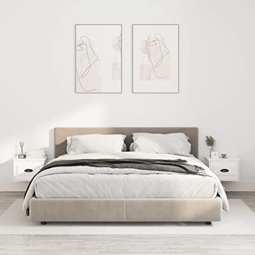 BOWEKAM Möbel, Tische, Nachttische, Wand-Nachttische, 2 Stück, Hochglanz-Weiß, 41,5 x 36 x 28 cm BOWEKAM Möbel, Tische, Nachttische, Wand-Nachttische, 2 Stück, Hochglanz-Weiß, 41,5 x 36 x 28 cm von BOWEKAM