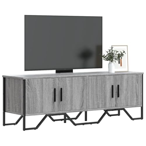BOWEKAM Möbel, Unterhaltungszentren und TV-Ständer, TV-Schrank, Grau, Sonoma, 122 x 34 x 41 cm, Holzwerkstoff von BOWEKAM