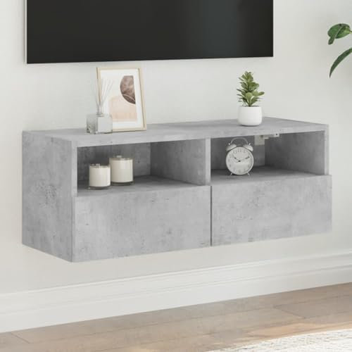 BOWEKAM Möbel, Unterhaltungszentren & TV-Ständer, TV-Wandschrank, Betongrau, 80 x 30 x 30 cm, Holzwerkstoff BOWEKAM Möbel, Unterhaltungszentren & TV-Ständer, TV-Wandschrank, Betongrau, 80 x 30 x 30 cm, Holzwerkstoff von BOWEKAM