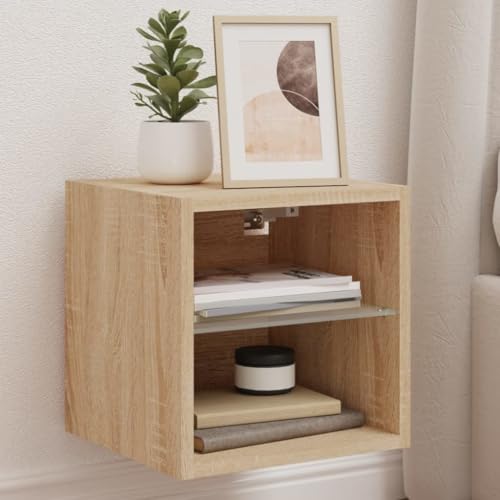 BOWEKAM Möbel, Unterhaltungszentren & TV-Ständer, TV-Wandschrank mit LED-Lichtern, Sonoma-Eiche, 30 x 28,5 x 30 cm BOWEKAM Möbel, Unterhaltungszentren & TV-Ständer, TV-Wandschrank mit LED-Lichtern, Sonoma-Eiche, 30 x 28,5 x 30 cm von BOWEKAM