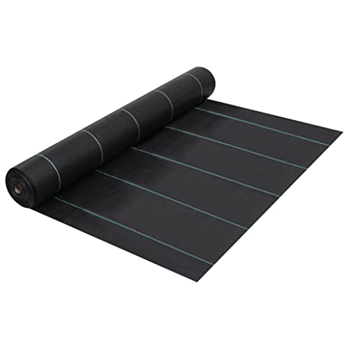 BOWEKAM Rasen & Gartenarbeit Landschaftsgewebe Unkraut- & Wurzelbekämpfungsmatte schwarz 2x150m PP von BOWEKAM