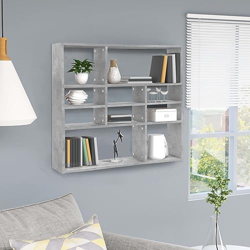 BOWEKAM Regal-Wandregale & Ledges-Wandregal Betongrau 90x16x78cm Holzwerkstoff BOWEKAM Regal-Wandregale & Ledges-Wandregal Betongrau 90x16x78cm Holzwerkstoff von BOWEKAM
