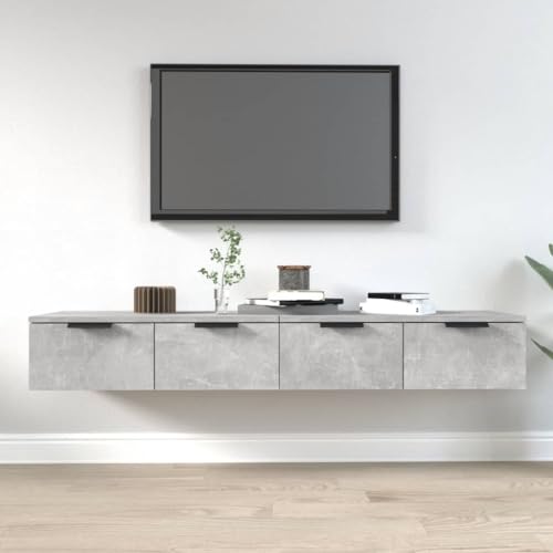 BOWEKAM Regal-Wandregale & Ledges-Wandschränke, 2 Stück, Betongrau, 68 x 30 x 20 cm, Holzwerkstoff BOWEKAM Regal-Wandregale & Ledges-Wandschränke, 2 Stück, Betongrau, 68 x 30 x 20 cm, Holzwerkstoff von BOWEKAM