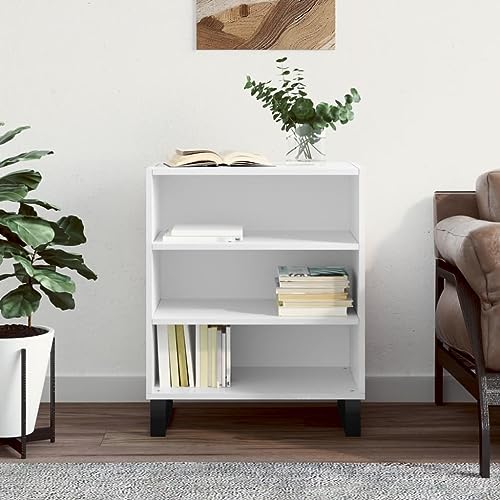 BOWEKAM Schränke & Aufbewahrung-Buffets & Sideboards Sideboard Hochglanz Weiß 57x35x70cm Holzwerkstoff von BOWEKAM