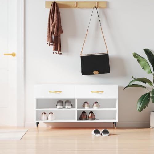 BOWEKAM Schuhbank weiß 102x35x55cm Holzwerkstoff BOWEKAM Schuhbank weiß 102x35x55cm Holzwerkstoff von BOWEKAM
