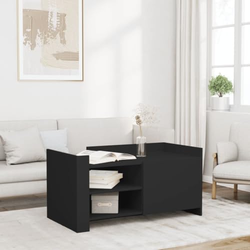 BOWEKAM Tables-Accent Tables-Coffee Tables-Coffee Table Black 100x50x50cm Holzwerkstoff BOWEKAM Tables-Accent Tables-Coffee Tables-Coffee Table Black 100x50x50cm Holzwerkstoff von BOWEKAM