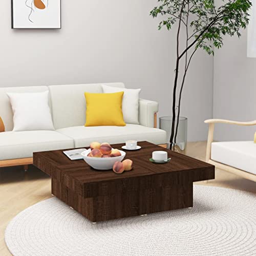 BOWEKAM Tables-Accent Tables-Coffee Tables-Coffee Table Brown Oak 90x90x28cm Holzwerkstoff BOWEKAM Tables-Accent Tables-Coffee Tables-Coffee Table Brown Oak 90x90x28cm Holzwerkstoff von BOWEKAM