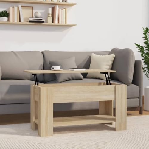 BOWEKAM Tables-Accent Tables-Coffee Tables-Coffee Table Sonoma Oak 101x49x52cm Holzwerkstoff von BOWEKAM