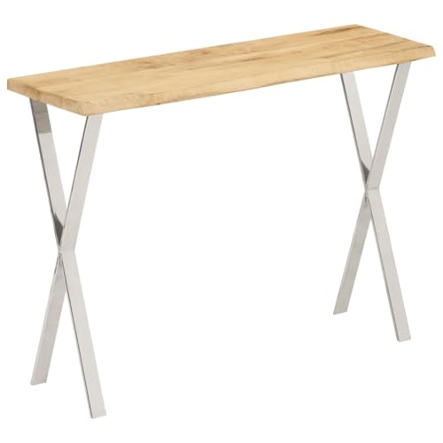 BOWEKAM Tables-Accent Tables-Console Tables-Console Table with Live Edge 105x33x76cm Massivholz Mango von BOWEKAM