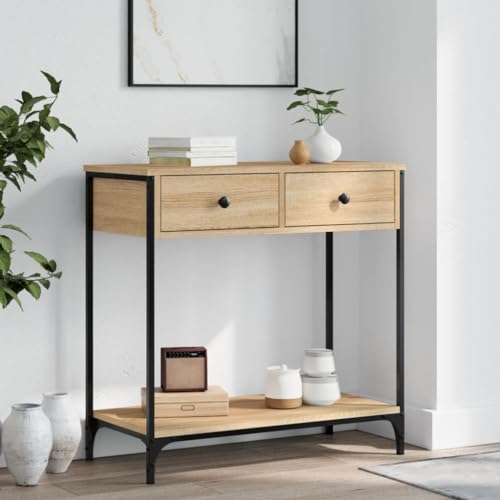 BOWEKAM Tables-Accent Tables-End Tables-Console Table Sonoma Oak 75x34.5x75cm Holzwerkstoff BOWEKAM Tables-Accent Tables-End Tables-Console Table Sonoma Oak 75x34.5x75cm Holzwerkstoff von BOWEKAM