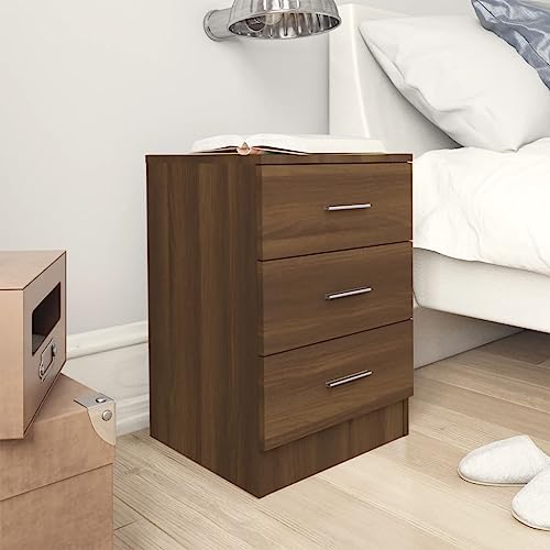 BOWEKAM Tische-Nachttische-Unterschrank Braun Eiche 38x35x56 cm Holzwerkstoff von BOWEKAM
