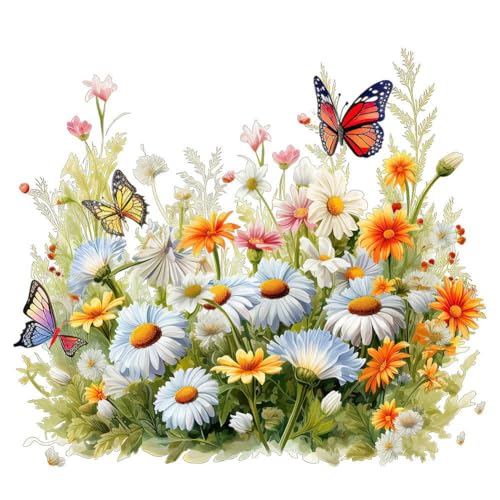 Schmetterling Blume Toilettensitz Aufkleber Selbstklebend Toilettendeckel Abziehbare für Badezimmer Dekor Ornamente Aufkleber von BOWTONG