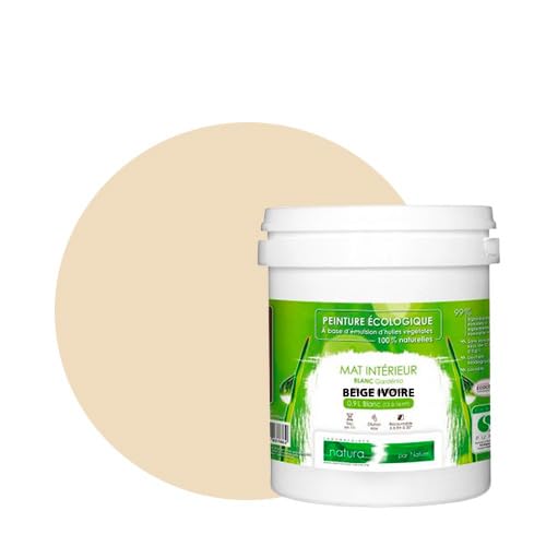 BOX DECO COULEURS Natura Natura Natura Wandfarbe Natura Natura 1L Beige Elfenbein von BOX DECO COULEURS