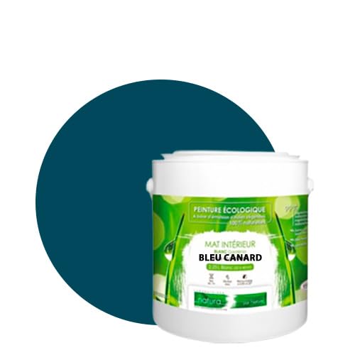 BOX DECO COULEURS Natura ökologische natürliche matte Innenwandfarbe – 2,5 l/33 m², Entenblau BOX DECO COULEURS Natura ökologische natürliche matte Innenwandfarbe – 2,5 l/33 m², Entenblau von BOX DECO COULEURS