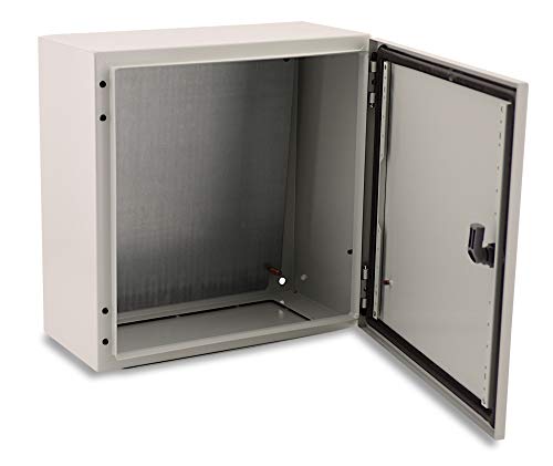 BOXEXPERT® Verteilerkasten außen wasserdicht [Schutzklasse IP66, Stahlblech] 400x400x250mm - Serie Treva | Schaltschrank außen | Stromkasten Außenbereich | Schaltkasten | Verteilerkästen von BOXEXPERT