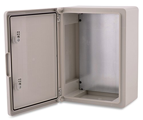 BOXEXPERT® Verteilerkasten außen wasserdicht [ABS Kunststoff IP65 Gehäuse] grau (Serie Fleet) 350x250x150mm | Schaltschrank außen | Wandschrank | Industriegehäuse | Leergehäuse von BOXEXPERT