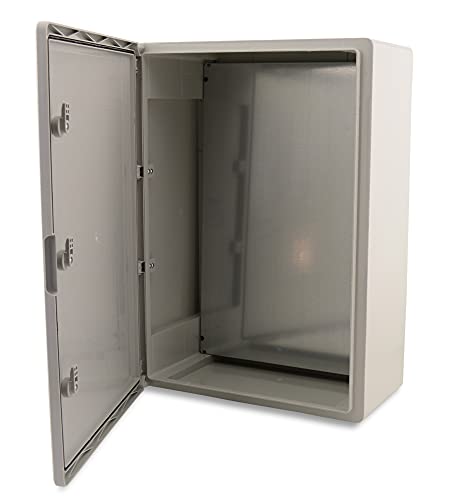 BOXEXPERT® Verteilerkasten außen wasserdicht [ABS Kunststoff IP65 Gehäuse] grau (Serie Fleet) 700x500x250mm | Schaltschrank außen | Wandschrank | Industriegehäuse | Leergehäuse von BOXEXPERT