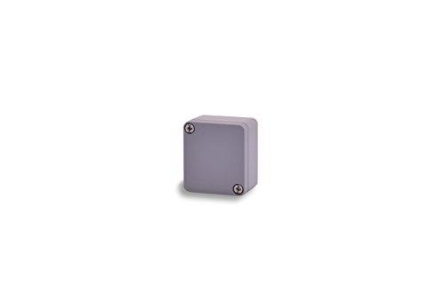 BOXEXPERT Aluminium Industriegehäuse, 50x45x30mm, IP66, pulverbeschichtet, grau, Wandgehäuse, Installationsgehäuse, Leergehäuse, Druckgussgehäuse, Gehäuse der Serie Alster von BOXEXPERT