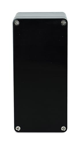 BOXEXPERT® Industriegehäuse wasserdicht [Polyester GRP | GFK Kunststoff IP66 Gehäuse (leer)] Graphitschwarz (Serie Elbe) 160x75x55mm | Leergehäuse | Installationsgehäuse | Anschlussgehäuse von BOXEXPERT
