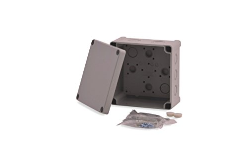 BOXEXPERT Kunststoff-Gehäuse Serie St.Pauli 130x130x75mm IP 65 grau RAL7035 Schaltschrank Verteilerkasten von BOXEXPERT