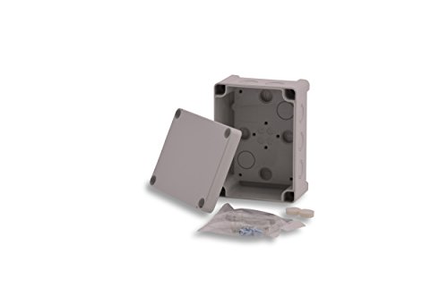 BOXEXPERT Kunststoff-Gehäuse Serie St.Pauli 130x95x65mm IP 65 grau RAL7035 Schaltschrank Verteilerkasten von BOXEXPERT