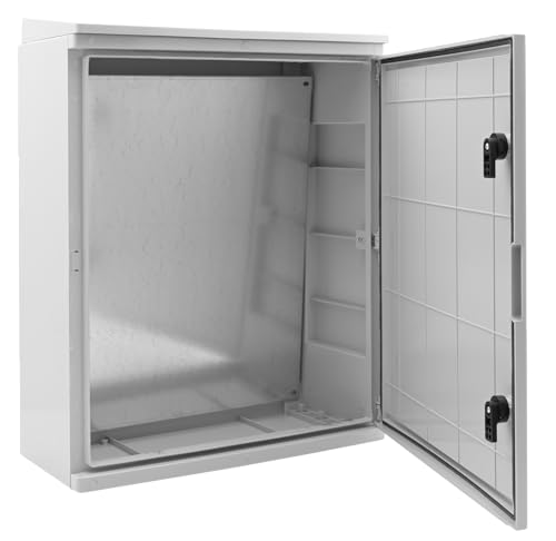 BOXEXPERT Kunststoff-Gehäuse mit Regendach, ABS Kunststoff, IP65, Industriegehäuse, Leergehäuse mit Wetterschutzdach, 600x500x220mm, grau, Gehäuse der Serie Fleet Roof BOXEXPERT Kunststoff-Gehäuse mit Regendach, ABS Kunststoff, IP65, Industriegehäuse, Leergehäuse mit Wetterschutzdach, 600x500x220mm, grau, Gehäuse der Serie Fleet Roof von BOXEXPERT
