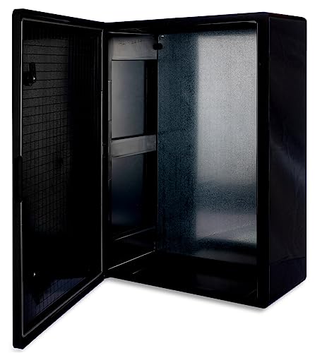 BOXEXPERT® Verteilerkasten außen wasserdicht [ABS Kunststoff IP65 Gehäuse] schwarz (Serie Fleet) 700x500x250mm | Schaltschrank außen | Wandschrank | Industriegehäuse | Leergehäuse von BOXEXPERT