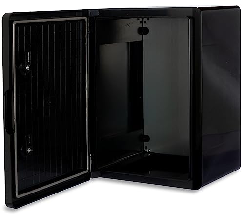 BOXEXPERT® Verteilerkasten außen wasserdicht [ABS Kunststoff IP65 Gehäuse] schwarz (Serie Fleet) 400x300x220mm | Schaltschrank außen | Wandschrank | Industriegehäuse | Leergehäuse von BOXEXPERT