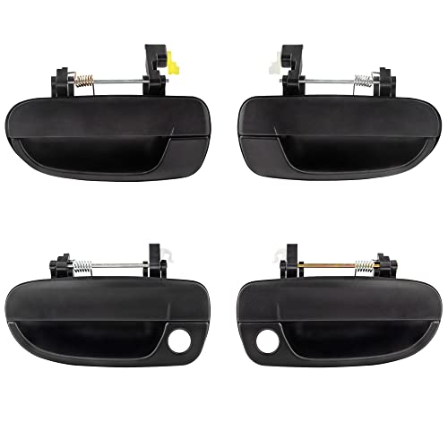 BOXI 80683 80684 80685 80686 4 Stück Außen Vorne Hinten Links Rechts Türgriffe Ersatz für Hyundai Accent 2000-2006 Strukturiert Schwarz (OE# 8265025000 826) 60250 00 8365025000 8366025000 von BOXI