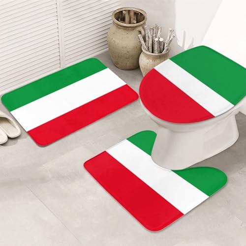 3-teiliges Badezimmerteppich-Set Flagge Nordrhein-Westfalen – rutschfeste ultraweiche Teppichmatten, geeignet für Badezimmer Toiletten, Badewannen, Duschen, Schwarz 3-teiliges Badezimmerteppich-Set Flagge Nordrhein-Westfalen – rutschfeste ultraweiche Teppichmatten, geeignet für Badezimmer Toiletten, Badewannen, Duschen, Schwarz von BOXILTD