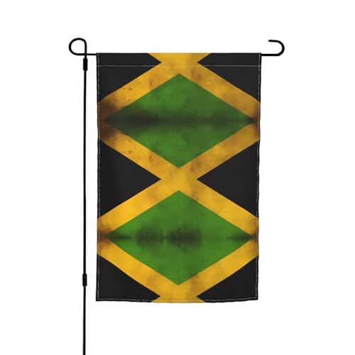 Alte Jamaikanische Flagge, Gartenflagge, doppelseitige Sommer-Hofflagge für draußen, perfekte saisonale Dekoration, Gartenflagge, 30,5 x 45,7 cm Alte Jamaikanische Flagge, Gartenflagge, doppelseitige Sommer-Hofflagge für draußen, perfekte saisonale Dekoration, Gartenflagge, 30,5 x 45,7 cm von BOXILTD