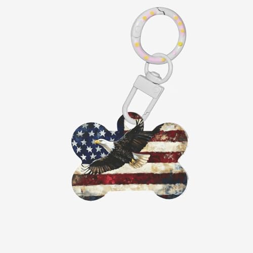 American Eagle Haustiermarken für Hunde und Katzen, personalisierbar, geeignet für Spaziergänge und Outdoor-Aktivitäten von BOXILTD