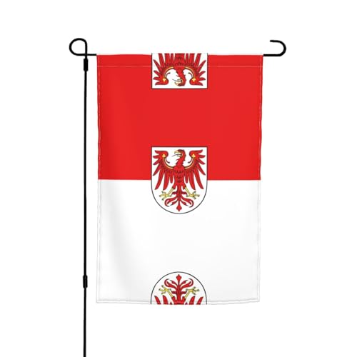 Brandenburger Flagge, Gartenflagge, doppelseitige Sommer-Hofflagge für draußen, perfekte saisonale Dekoration, Gartenflagge, 30,5 x 45,7 cm Brandenburger Flagge, Gartenflagge, doppelseitige Sommer-Hofflagge für draußen, perfekte saisonale Dekoration, Gartenflagge, 30,5 x 45,7 cm von BOXILTD